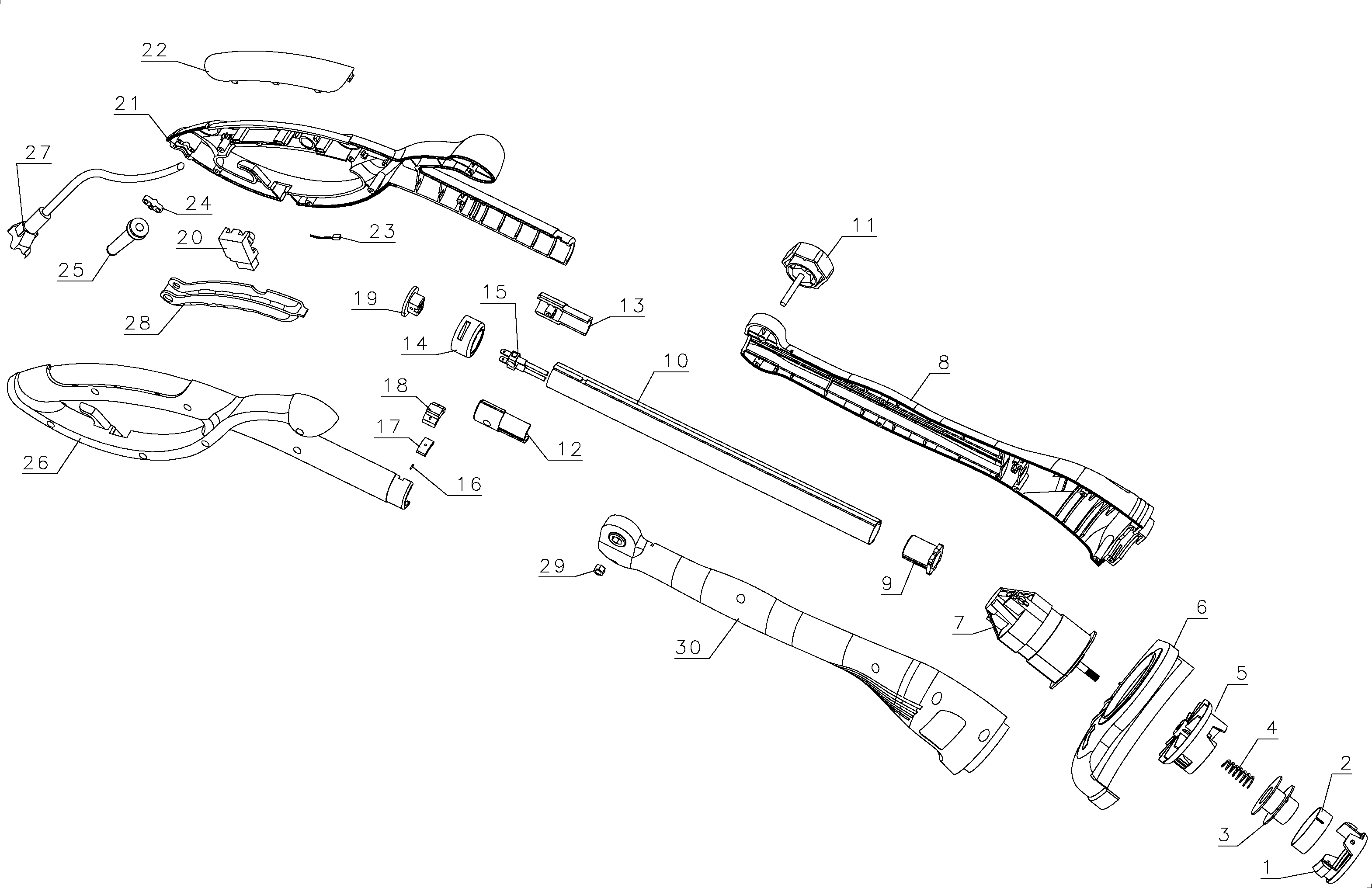 Page A Diagram and Parts List for GL300-B3 1 Black and Decker Trimmer